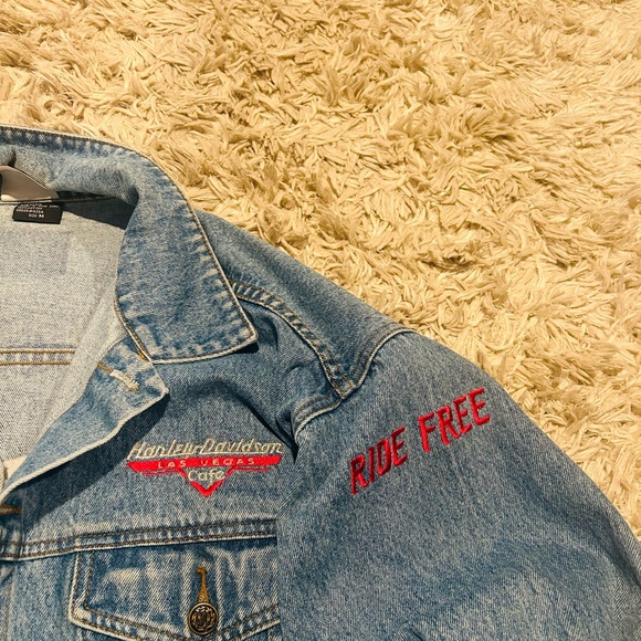 Harley Davidson Cafe Jean Jacket - Picture 5 of 7